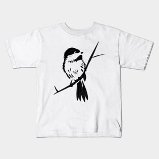 Black-capped Chickadee Bird Kids T-Shirt